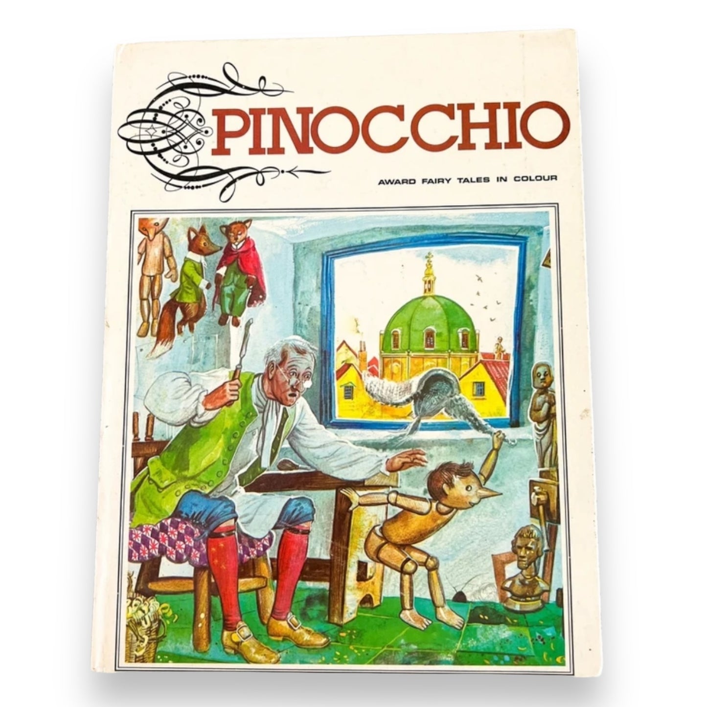 PINOCCHIO Illustrated hard cover children’s book 1972