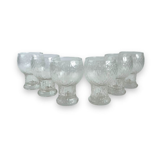 Crown Corning “Festive” Goblet Glass Set of 6