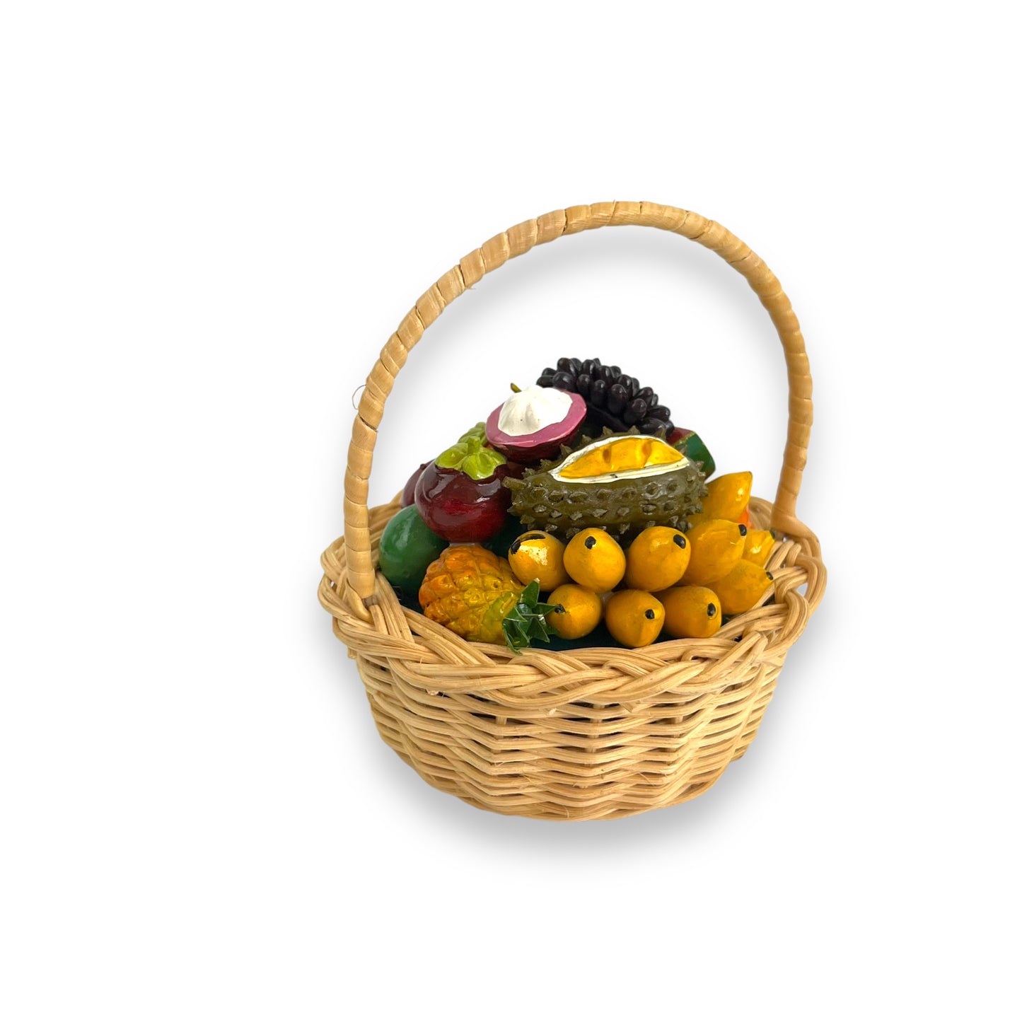 Mini fruit basket with fruit