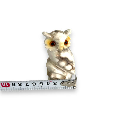 White & Grey Owl Salt & Pepper Shaker Set