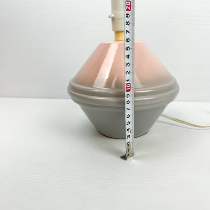 Pink and grey ceramic lamp base