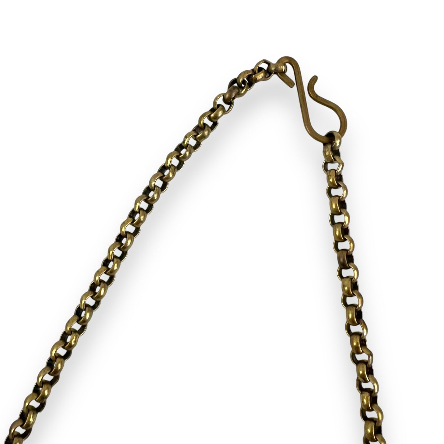 Gold & brown teardrop pendants Necklace