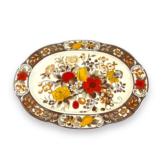 Asake Japan Hand-Painted Floral Platter