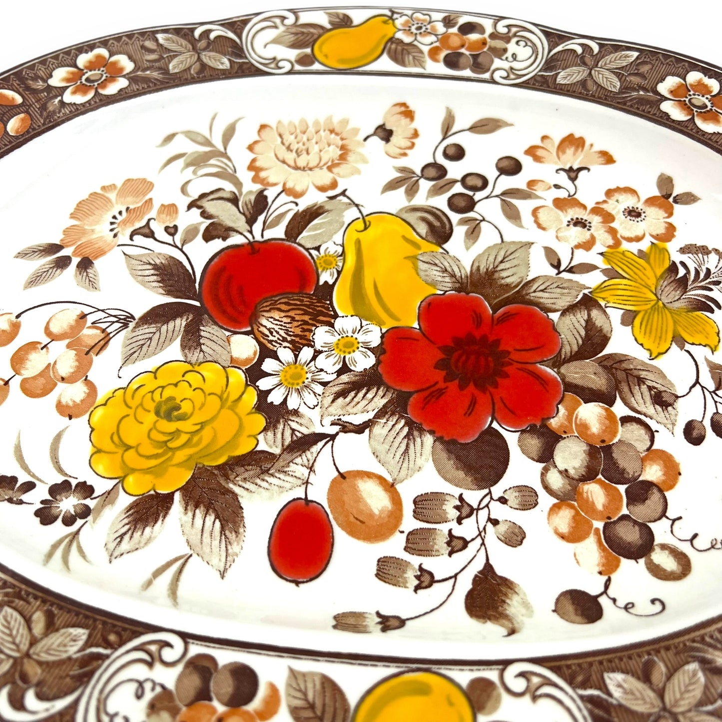 Asake Japan Hand-Painted Floral Platter