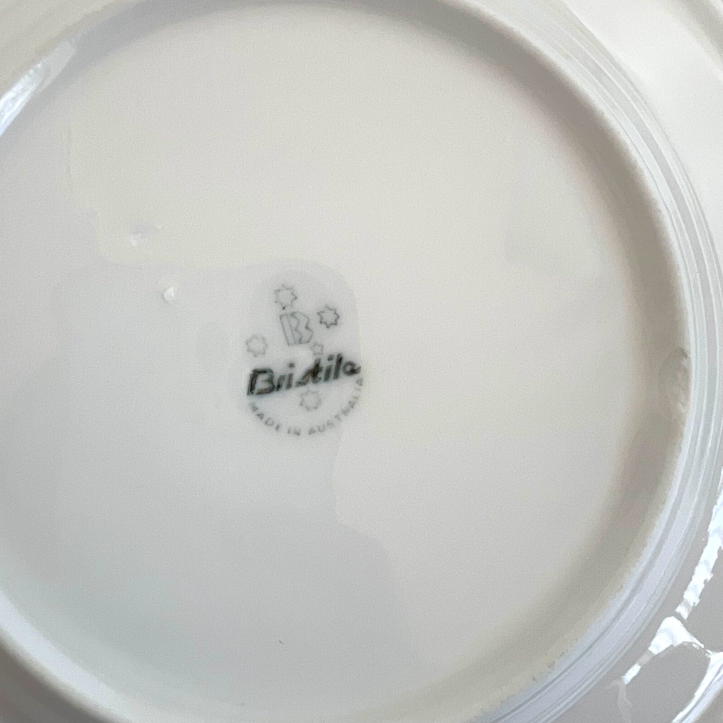 Bristle white plate set of 8 - Made in Australia