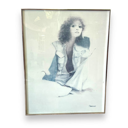 Silver Framed Print by Christine Rosamund “Summer Mood” 1973