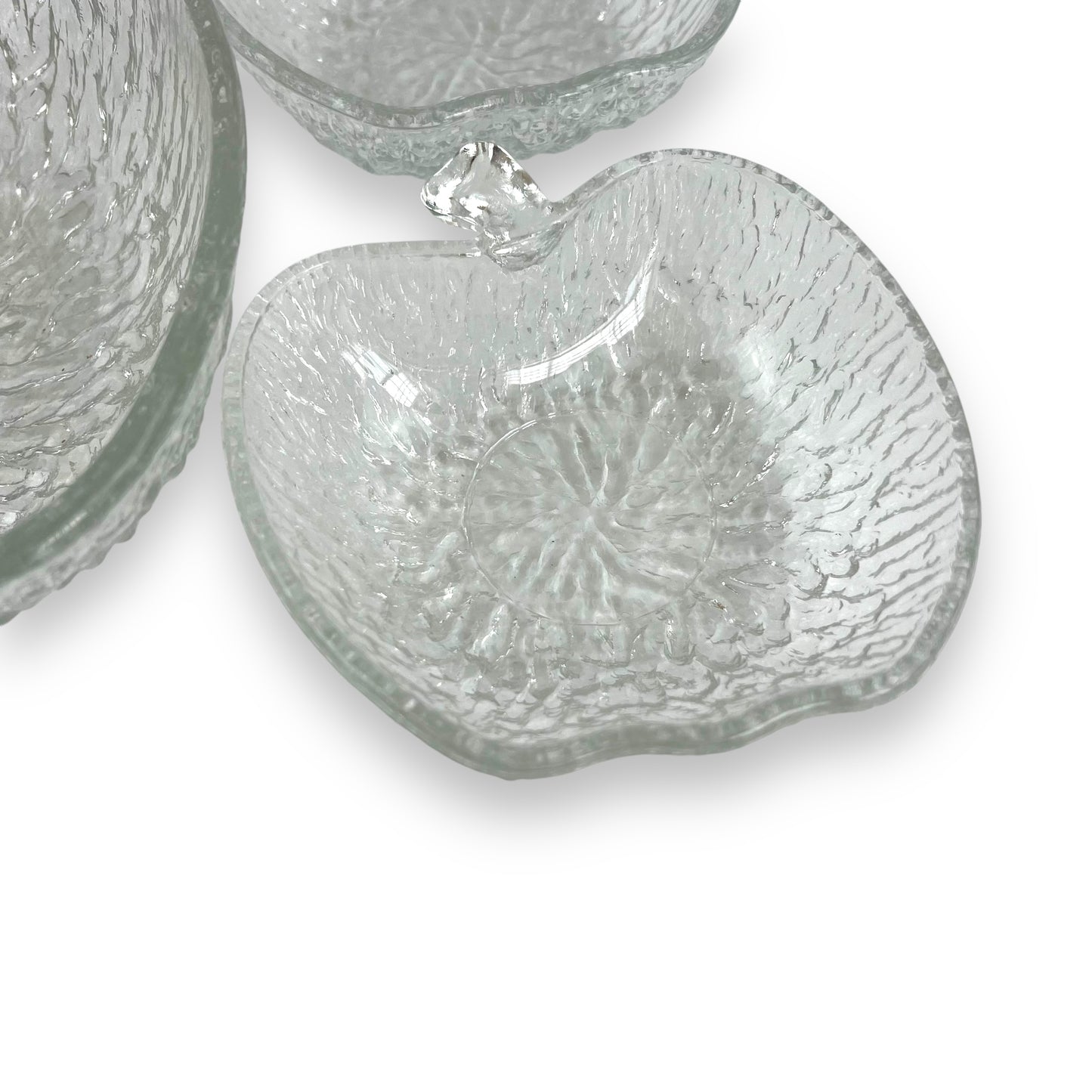 Apple Glass Bowl Set: Large Bowl & 4 Small Bowls