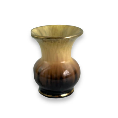 Small West German Gold Rim Vase