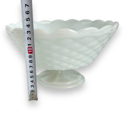 White milk glass large bowl