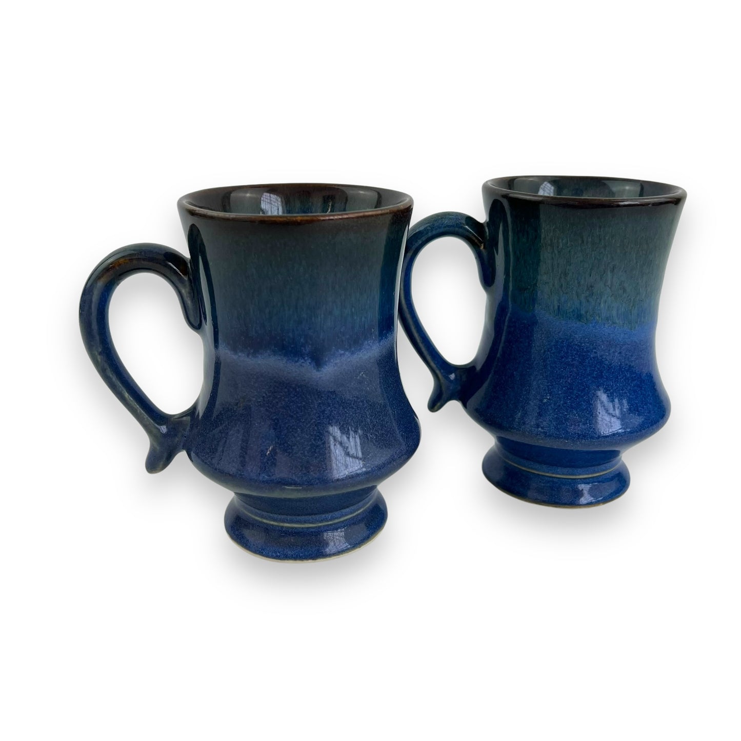 Blue Pottery Mug Set of 2