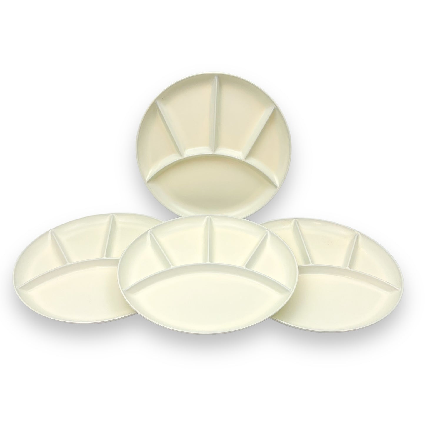 Imperial Japan Plastic Sectioned Plate set of 4