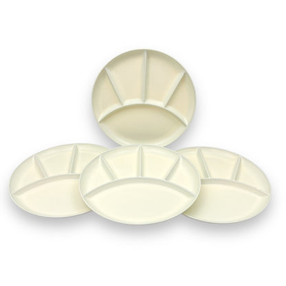 Imperial Japan Plastic Sectioned Plate set of 4