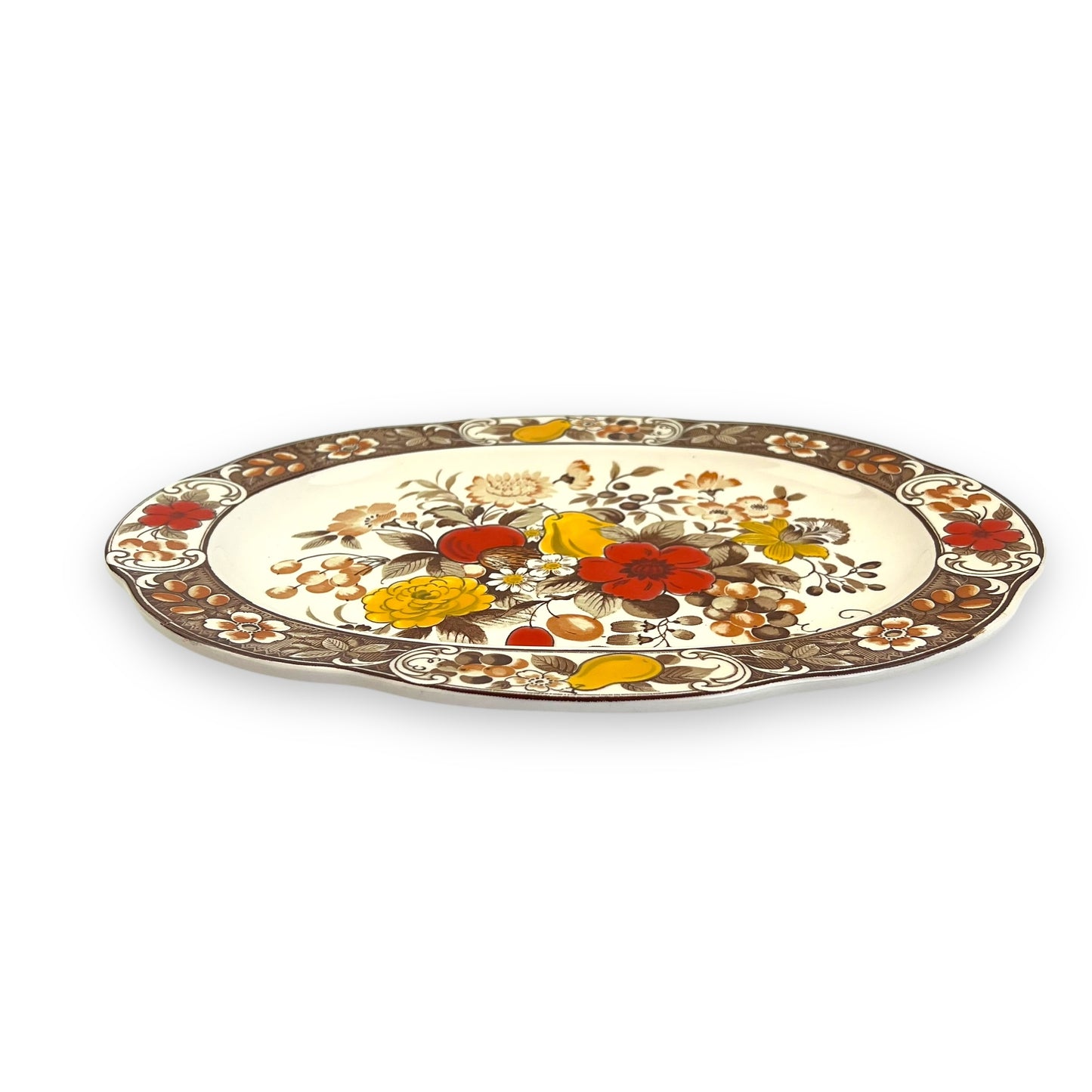 Asake Japan Hand-Painted Floral Platter