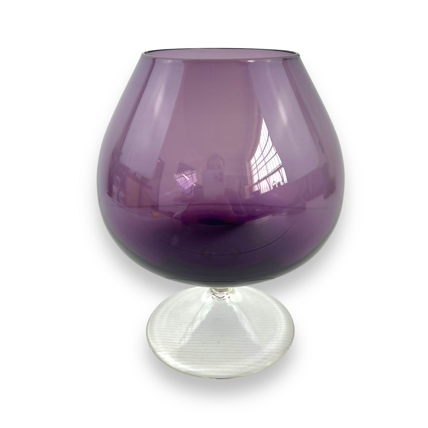 Purple Balloon Glass Vase