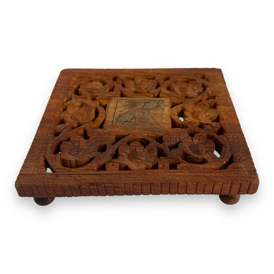 Wooden Carved Trivet