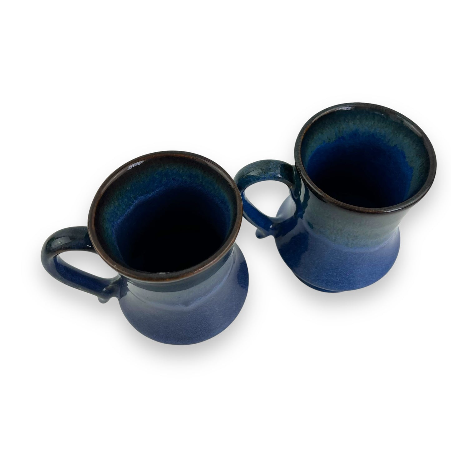 Blue Pottery Mug Set of 2