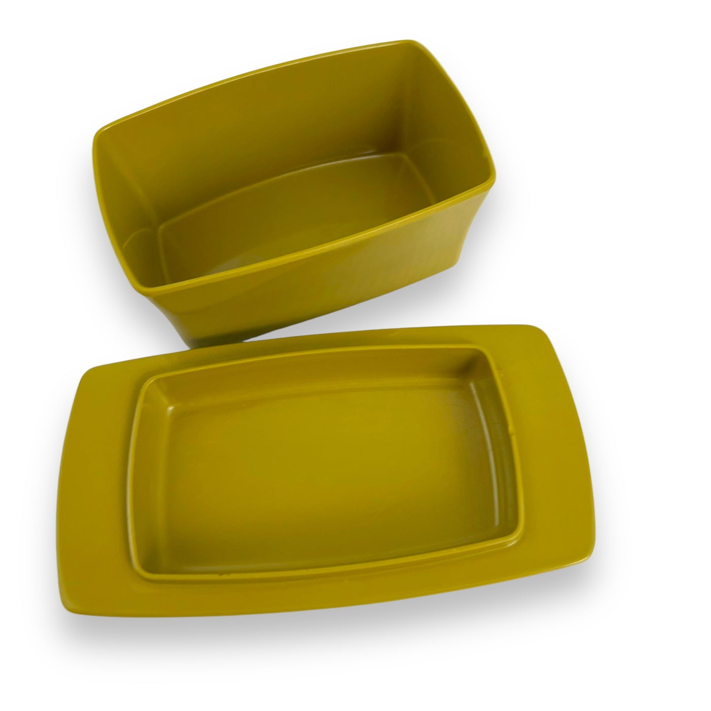 Bessemer Green Plastic Butter Dish