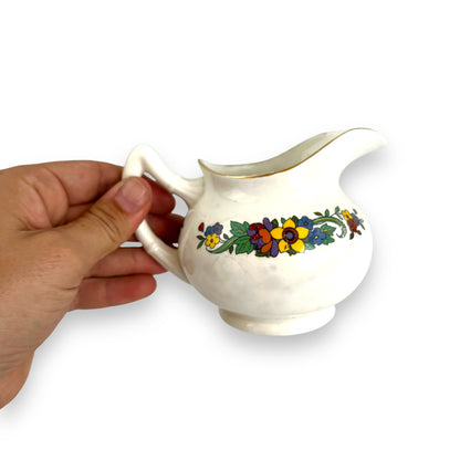 Creamer Jug with colourful flower pattern