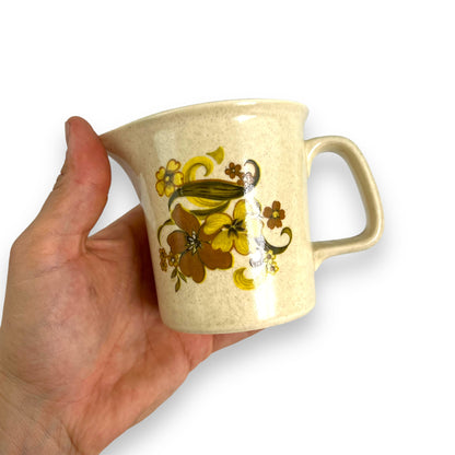 Johnson Australia Yellow & Brown Flower Milk cream jug