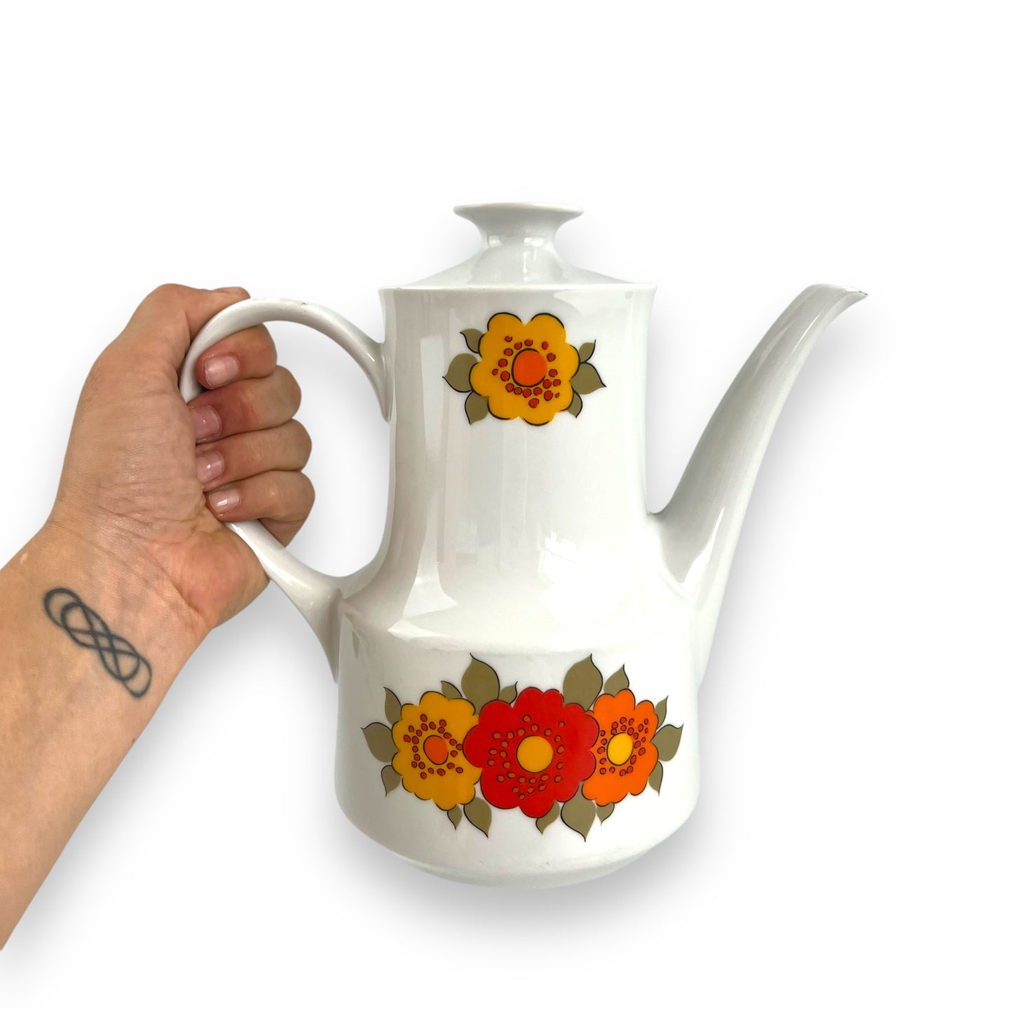 Tirschenreuth Colourful Flower Teapot