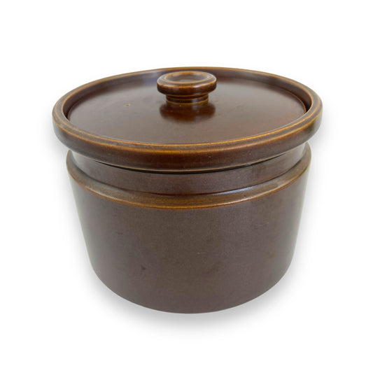 Wedgwood Dark Brown Round Lidded Baking Dish Pot