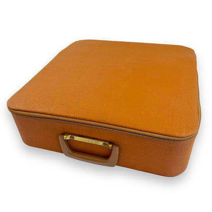 Orange Picnic Set on Brown Carry Case