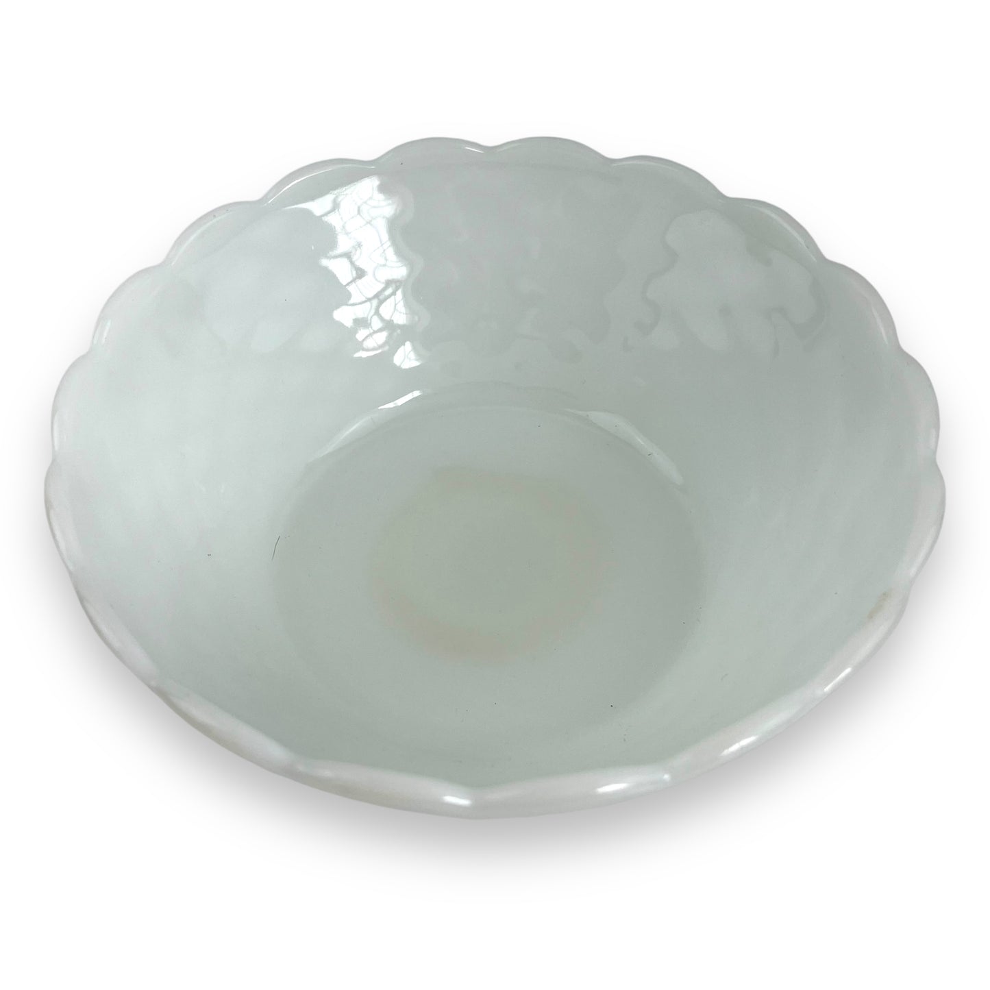 White milk glass large bowl