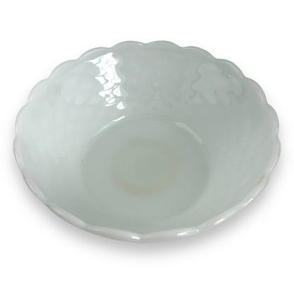 White milk glass large bowl