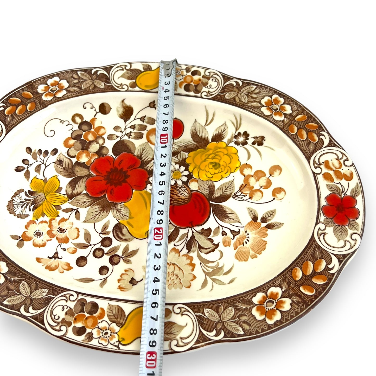 Asake Japan Hand-Painted Floral Platter