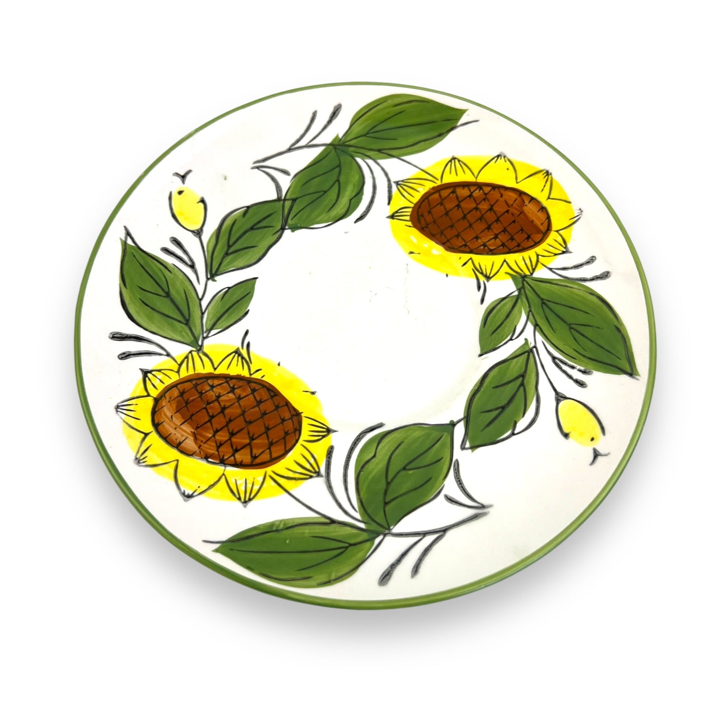 Large sunflower cup & saucer