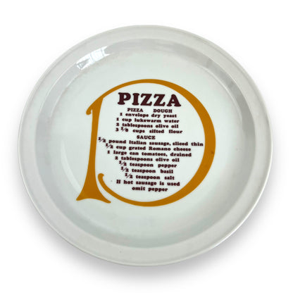 Pizza Recipe Plate