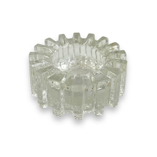 Pukeberg Sweden Art Glass Cog Ashtray