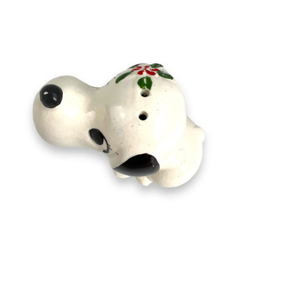 White & Black Dog Condiment shaker