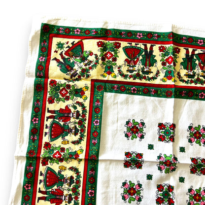 vintage Danish Style Tea towel / Table cloth Center piece