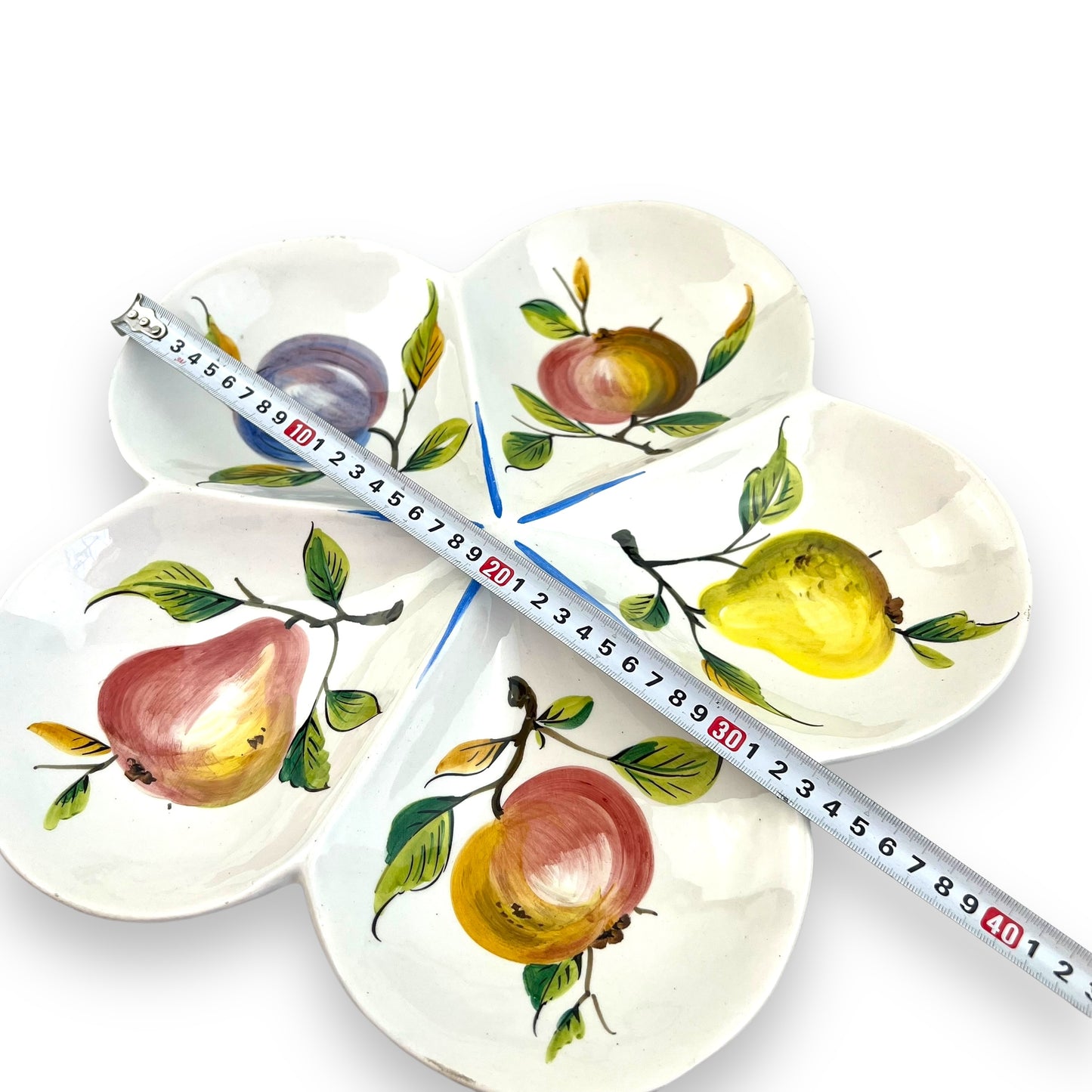 Fruit sectioned serving platter - Made in Italy