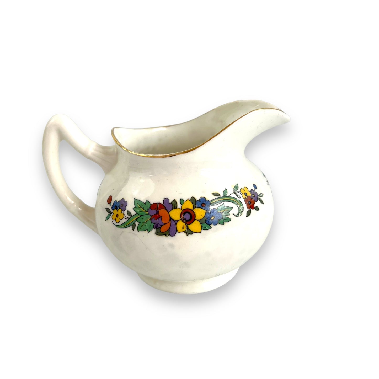 Creamer Jug with colourful flower pattern