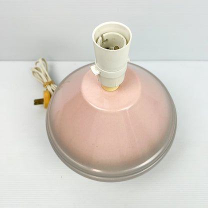 Pink and grey ceramic lamp base