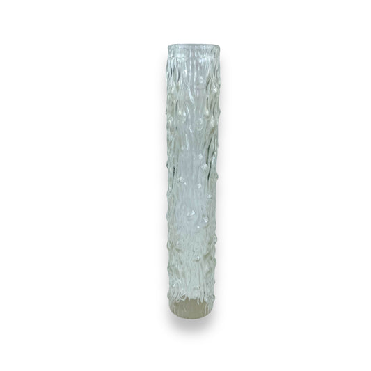 Clear Bark Glass Solifleur Vase