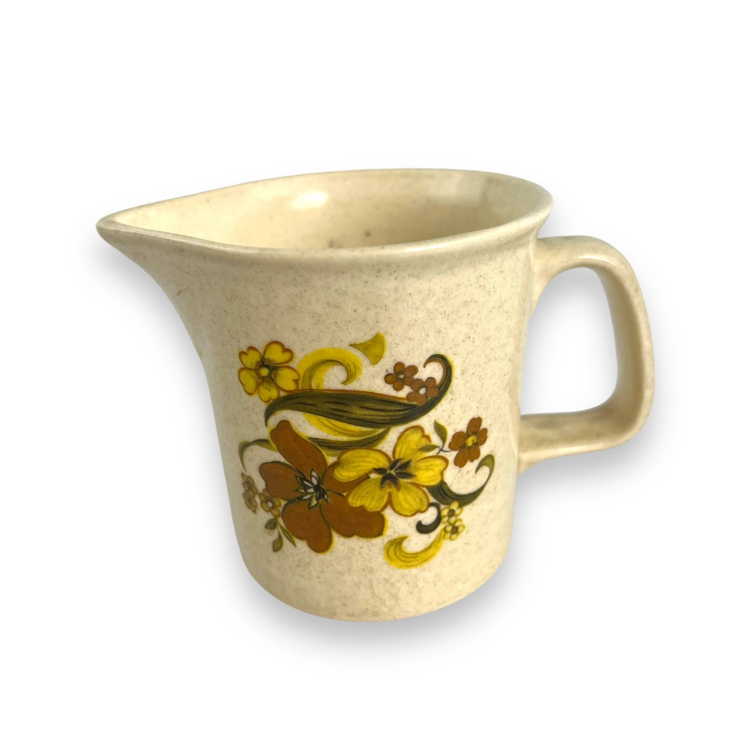 Johnson Australia Yellow & Brown Flower Milk cream jug