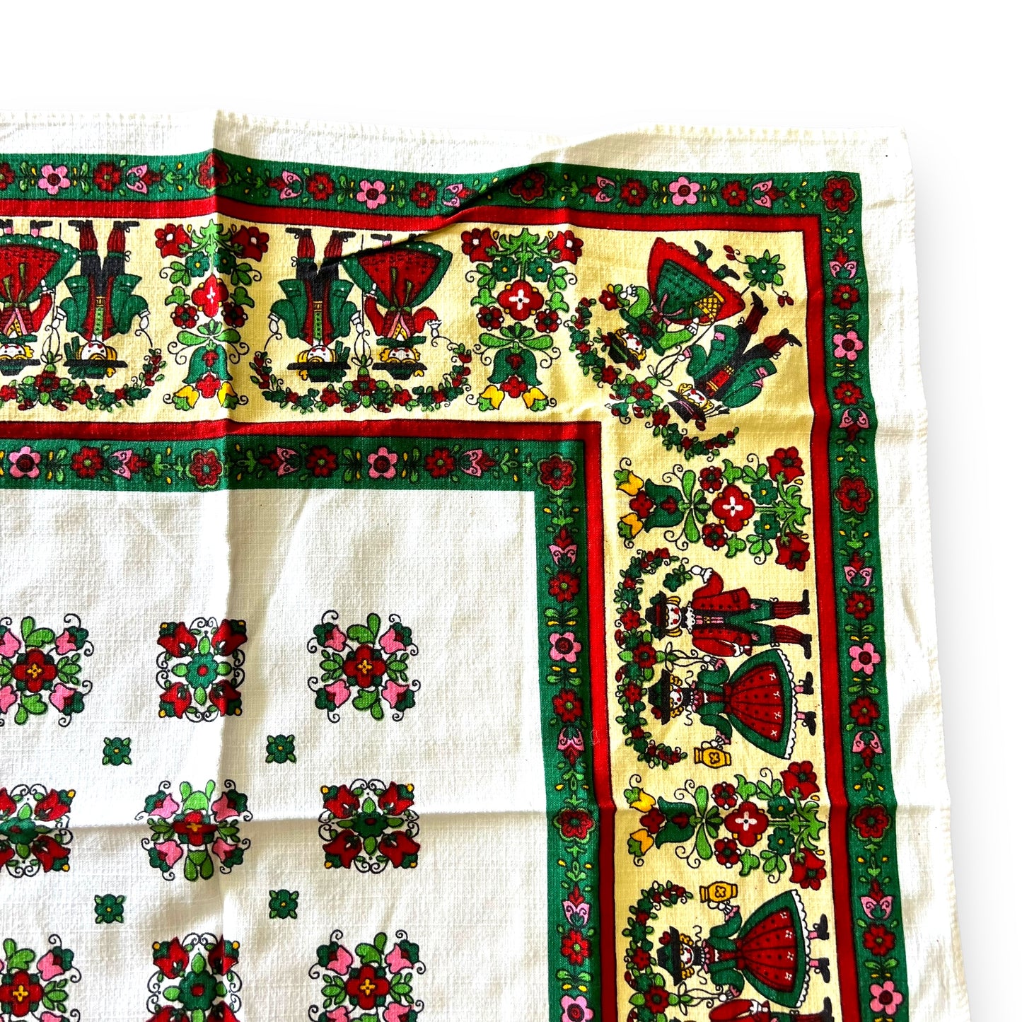 vintage Danish Style Tea towel / Table cloth Center piece