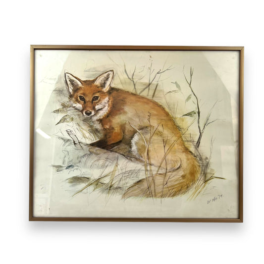 Red Fox framed Print - Woho  79