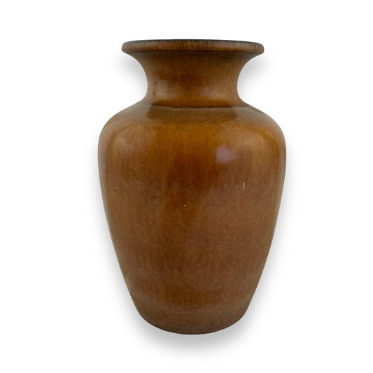 West German Large Brown Vase - 41cm Tall x 20cm Wide