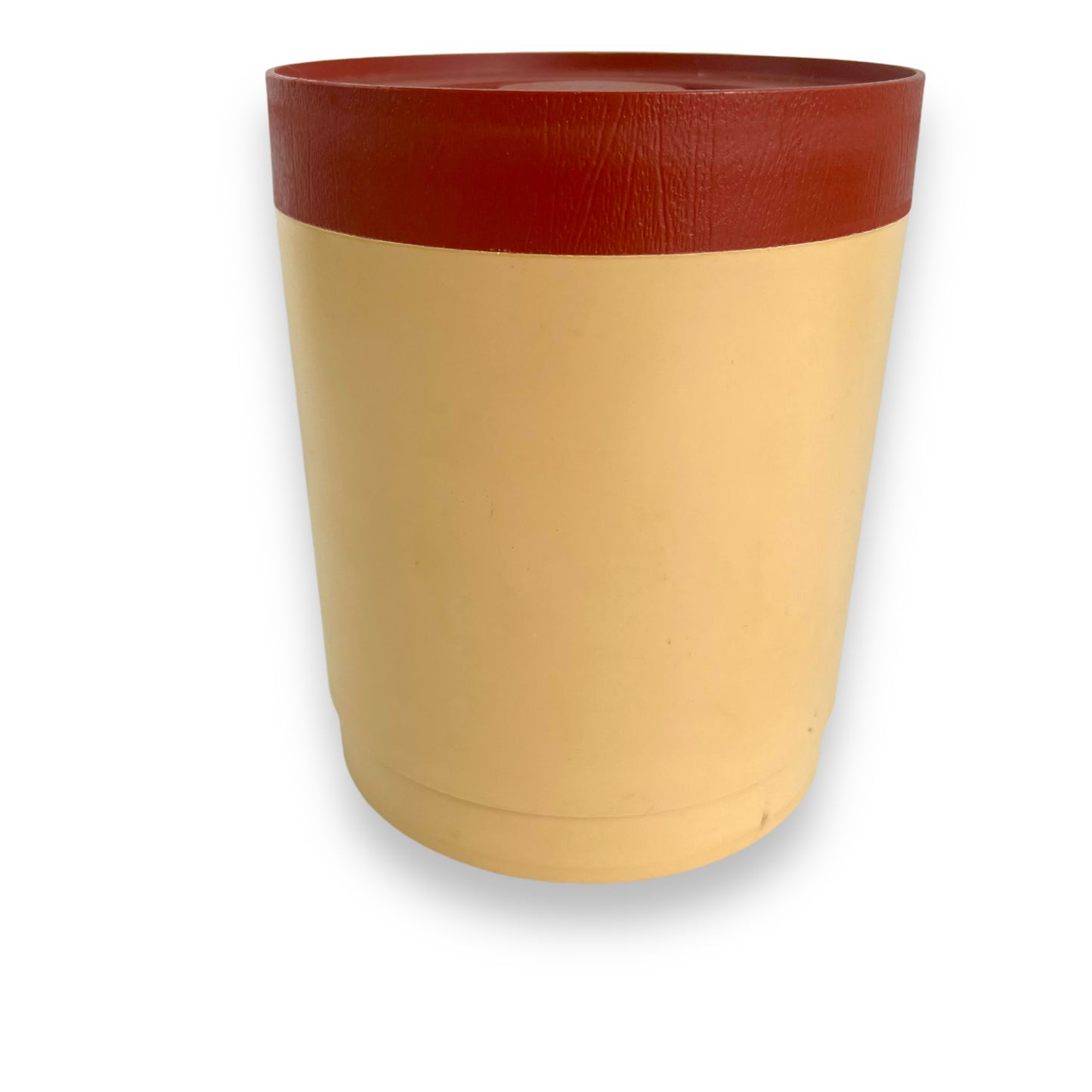 Beige & Maroon “Sugar” Plastic Canister by Willow Australia