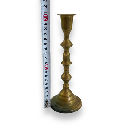 Brass Candlestick Holder 20.5cm tall