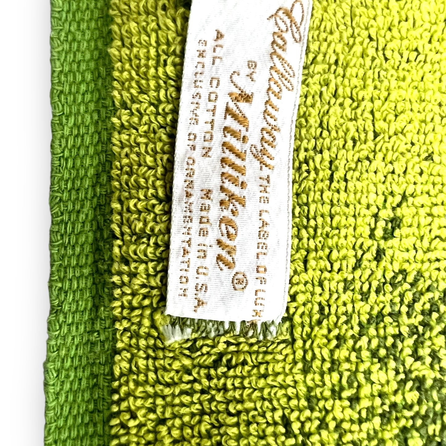 Green Rose Hand Towel - Callaway by Milliken All Cotton Made in USA