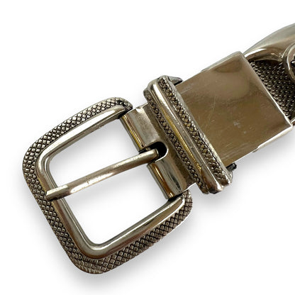 Chrome Silver Mesh Eagle Belt