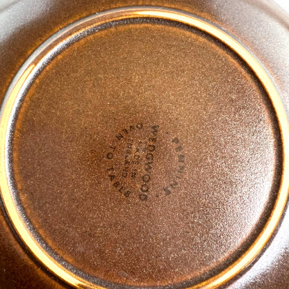 Wedgwood “Pennine” Pattern Dark Brown Round Side Plate 15.5cm diameter