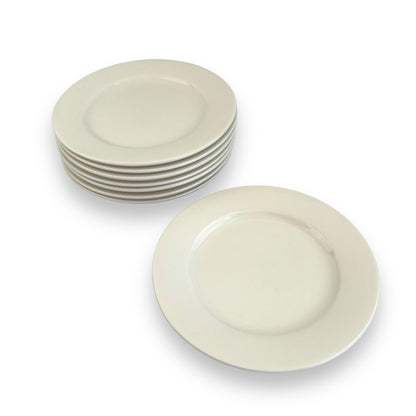 Bristle white plate set of 8 - Made in Australia