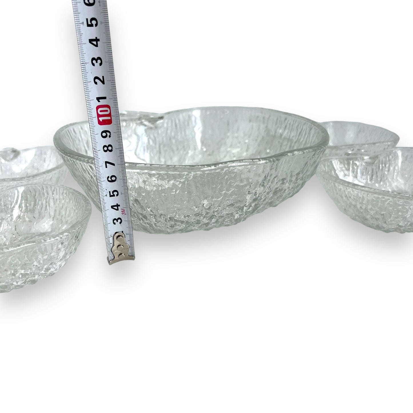 Apple Glass Bowl Set: Large Bowl & 4 Small Bowls