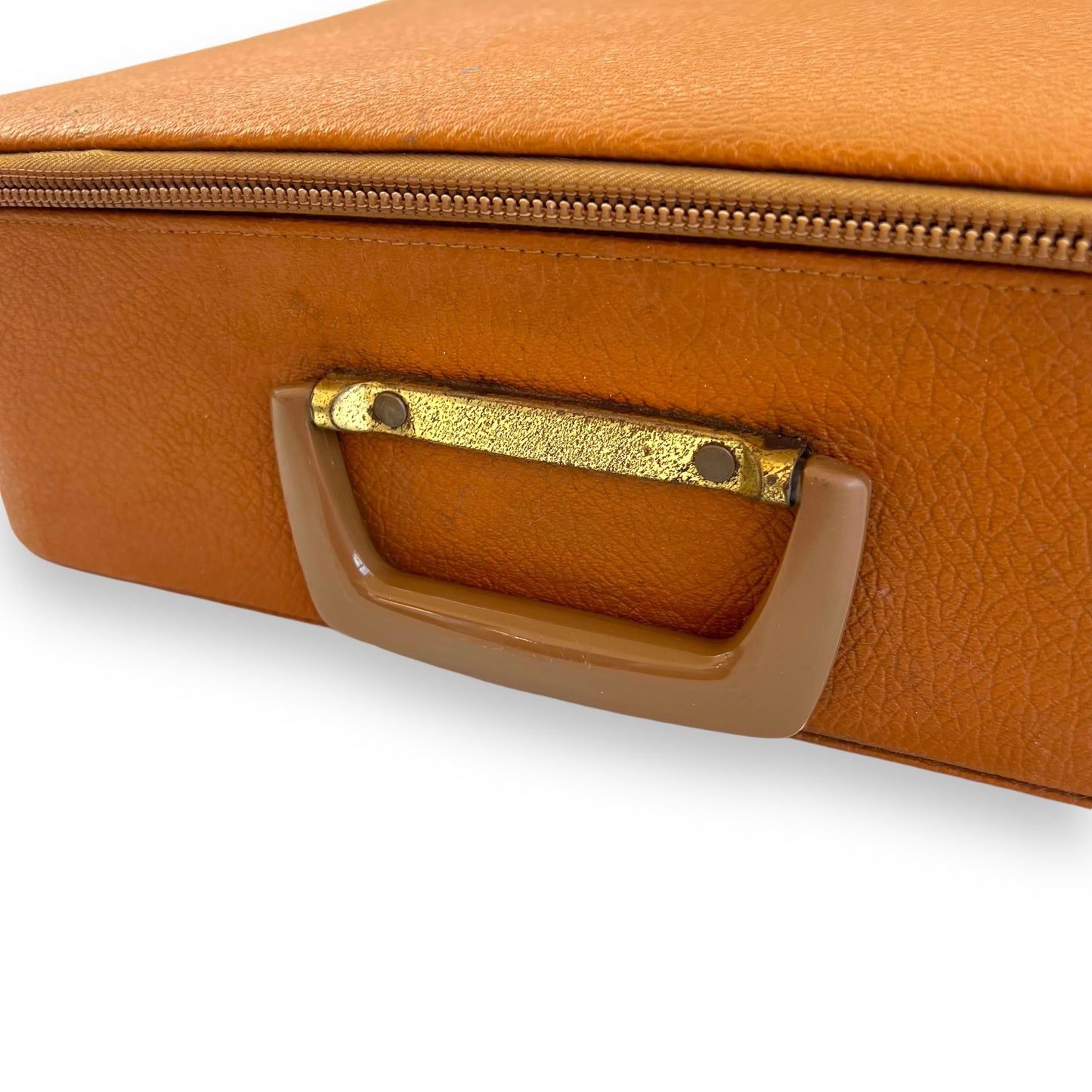 Orange Picnic Set on Brown Carry Case